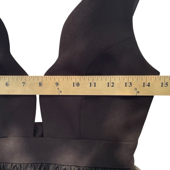 BCBGeneration Black Tulle Maxi Dress XS Backless Balletcore Prom Cocktaill - Picture 13 of 16